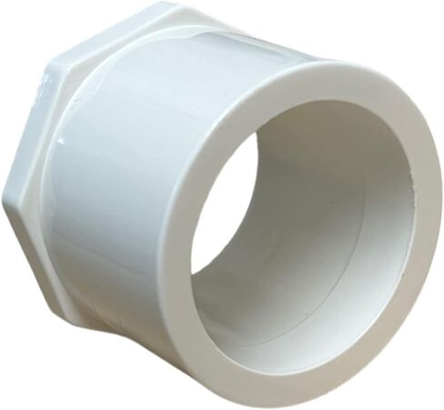 ERA 2 بوصة × 1-1/2 بوصة جدول 40 جلبة مخفض PVC - مقبس منزلق تركيب أنابيب بيضاء، معتمد من NSF-PW، 5 عبوات in Kuwait
