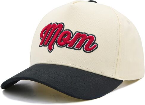 Waldeal Mom Trucker Hat for Women, Embroidered Mama Baseball Cap Adjustable Vintage Snapback Hat for Casual Wear in Saudi Arabia
