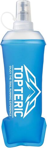 Collapsible Soft Flask Water Bottle, TPU Soft Folding Flexible Water Bottles for Hydration Pack/Running Vest, BPA/PVC Free, Ideal for Running Hiking Cycling Climbing (150ml-2 Pack) in Kuwait