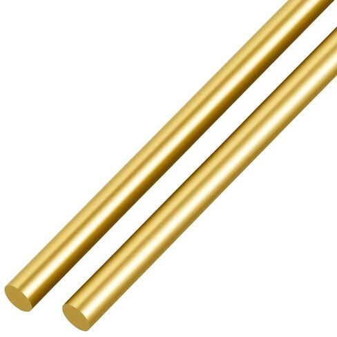 LEXININ Brass Round Rod, 1/8 x 12 inches, 50 Pack, Solid Bar Stock for Craft in Kuwait