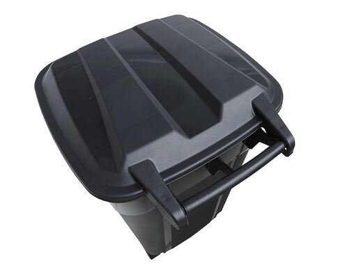 32 Gallon Wheeled Heavy Duty Plastic Garbage Can with Attached Lid – Rugged Wheels, Easy Grip Handle for Indoor/Outdoor Use in Kuwait