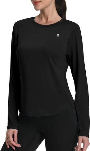 Runhit Women's Sun Shirt Long Sleeve UPF 50+ Sun Protection Lightweight Tops SPF Quick Dry Workout Hiking Rash Guard in Kuwait