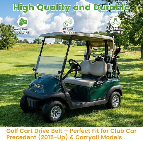 10L0L Starter Generator Belt & Drive Belt for Club Car Precedent 2015-Up Carryall Golf Cart with Subaru EX40 Engine, OEM#105245801,105205401, 47539338001 in Kuwait