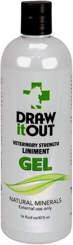 جل مرهم Draw It Out - قوة بيطرية - عديم الرائحة وعديم اللون - كريم الحصان المسكن الموضعي لتخفيف آلام المفاصل والعضلات - معدني طبيعي - 16 أونصة in Saudi Arabia