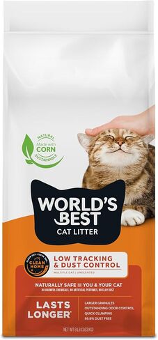 WORLD'S BEST CAT LITTER Low Tracking & Dust Control Multiple Cat Unscented 8 Pounds in Saudi Arabia
