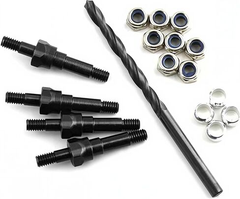 #45 Steel Shock Abforf مجموعة أجزاء للترقية لـ 1/7 Arrma 6S Big Rock Journale Searcate Mojave 6s ، 1/8 Kraton Outcast Talion Typhon 6S RC Car ، استبدال #ARA330703 （Black）） in Saudi Arabia