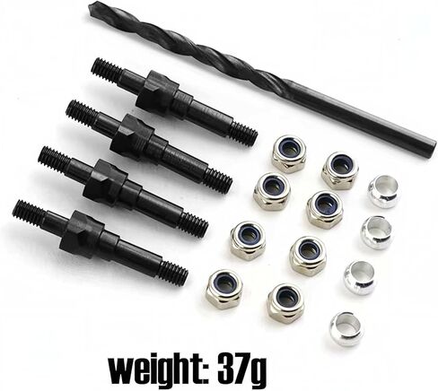 #45 Steel Shock Abforf مجموعة أجزاء للترقية لـ 1/7 Arrma 6S Big Rock Journale Searcate Mojave 6s ، 1/8 Kraton Outcast Talion Typhon 6S RC Car ، استبدال #ARA330703 （Black）） in Saudi Arabia