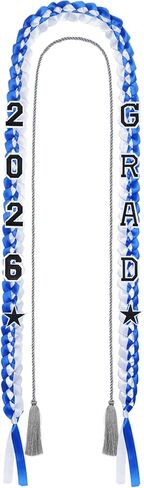 2024 Graduation Ribbon LEI هدية التخرج من قلادة التخرج مع شرابة 2024 بقع التطريز في كلية كلية تخرج الطبيب (الأزرق الأبيض) in Kuwait