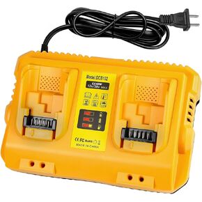 DCB102 20V MAX استبدال شاحن البطارية لشاحن بطارية Dewalt، شاحن بمنفذين متوافق مع بطاريات Dewalt 12V-20V in Kuwait