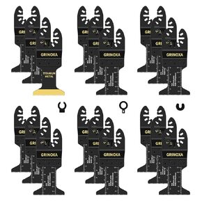 18PCS Multitool Blades, Universal Oscillating Saw Blades for Wood Plastics Cutting for Plastics Wood Metal,Quick Release Oscillating Tool Blades Fit for Dewalt Milwaukee Ryobi Fein in Saudi Arabia