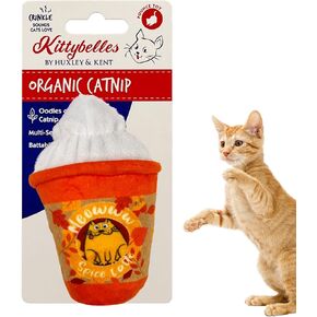 Huxley & Kent Cat Toy | Meowww Spice Latte | Strong Catnip Filled Cat Toy | Soft Plush Kitty Toy with Catnip and Crinkle | Kittybelles in Kuwait