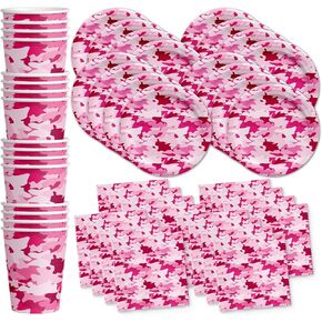 SPA Day Party Supplies for Girls - Kid Spa Party Supplies - Sleepover Party Supplies for Girls - SPA موضوع حفلات الحفلات | مجموعة أدوات المائدة تتضمن اللوحات المناديل والكؤوس | مجموعة ل 16 in Kuwait
