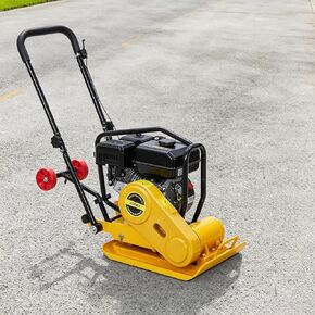 ماكينة دك ضاغطة لوحة 7HP، محرك غاز 212cc 5600 VPM ضاغطة التربة، قوة ضغط 4200 رطل، ضواغط أرضية لوحة 22.1 × 15.9 بوصة، أدوات خرسانية لرصف المناظر الطبيعية فناء الرصيف (أصفر) in Kuwait