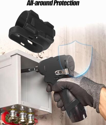 49-16-3404 Protective Boot Compatible with Milwaukee 12V Fuel 1/2Inch Hammer Drill Driver 3403-20 3404-20 Models, Replace 49-16-3403, Black in Kuwait