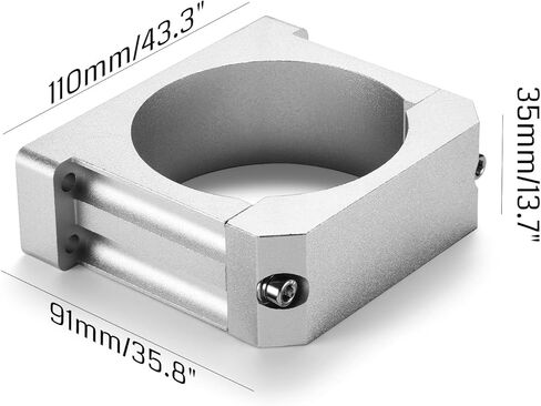 Genmitsu 80mm Diameter Aluminum CNC Spindle Motor Mount Spindle Holder for CNC Router Machine PROVerXL 4030 V2, 4030S, 4030 V1, 6050 Plus, 2X2, 4X4, for Water-Cooled Spindle Upgrade in Kuwait