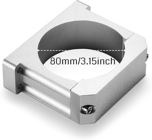 Genmitsu 80mm Diameter Aluminum CNC Spindle Motor Mount Spindle Holder for CNC Router Machine PROVerXL 4030 V2, 4030S, 4030 V1, 6050 Plus, 2X2, 4X4, for Water-Cooled Spindle Upgrade in Kuwait