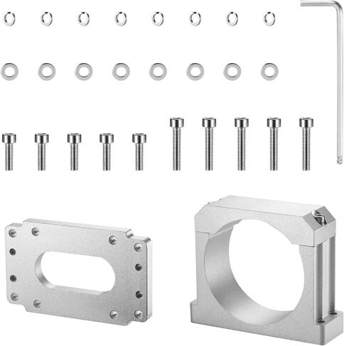 Genmitsu 80mm Diameter Aluminum CNC Spindle Motor Mount Spindle Holder for CNC Router Machine PROVerXL 4030 V2, 4030S, 4030 V1, 6050 Plus, 2X2, 4X4, for Water-Cooled Spindle Upgrade in Kuwait