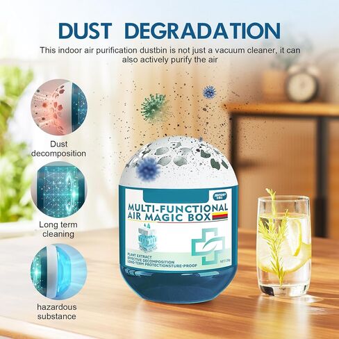 Air Magic Box, Dust Removal Magic Box, Indoor Air Purification Dust Removal Magic Box, Long-Lasting Air Freshener 120g for Home, Office, Bedroom, Pet Areas(2PCS) in Kuwait