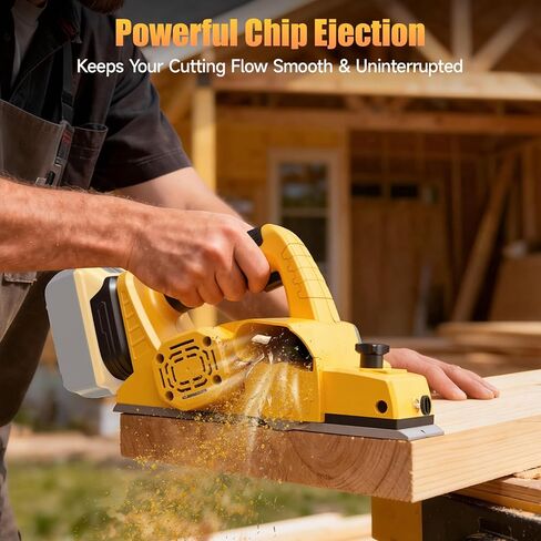 Cordless Hand Planer Compatible with DeWalt 20V Battery，3-1/4" Brushless Electric Wood Planer，30000 CPM Power Planer with Precision Depth Adjustment for Woodworking & Carpentry(Tool Only，No Battery) in Kuwait