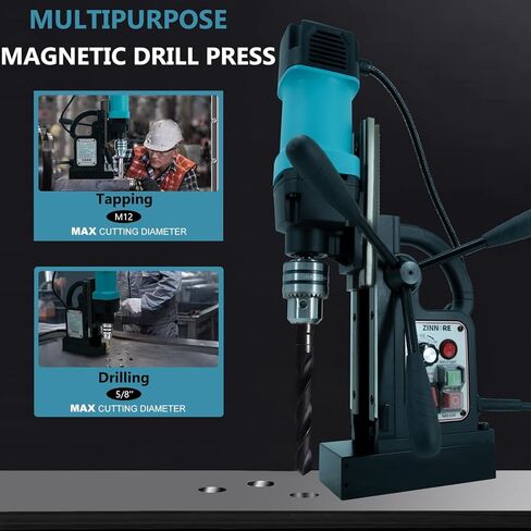 Mag Drill Press, 1150W Magnetic Drill Press, 2360lbf /10500N Mag Force, Portable Electric magnet press machine for Metal Surface in Kuwait
