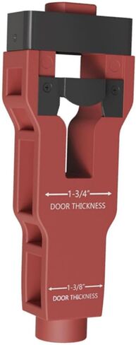 Eujgoov Door Latch Mortise Tool, Aluminum Alloy Mortising Cutter with Built in Depth Guide and Alignment Head for Accurate Door Lock Installation on 1.75in or 1.38in Doors in Kuwait