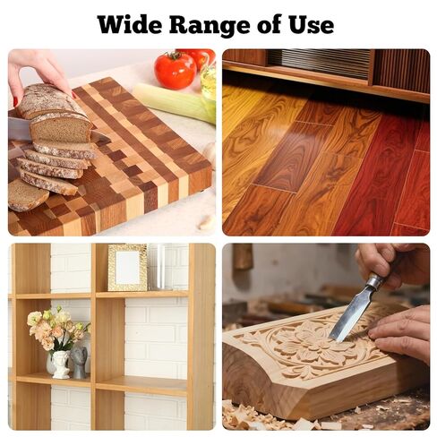 8 Pack Exotic Hardwood Kit with Purpleheart, Zebrawood, Padauk, Okoume Wood for Woodworking Cutting Boards Processing Wood Carving DIY Projects, 3/4"x 2" x 18" in Kuwait
