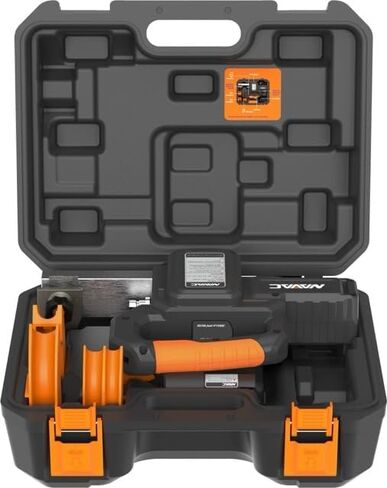 طقم ثني أنبوب الطاقة NAVAC BreakFree® NTB7L2 | بندر الأنبوب النحاسي HVACR اللاسلكي | 7 مقاسات من 1/4 إلى 7/8 بوصة OD | USB من النوع C قابل للشحن | الإصدار التلقائي in Kuwait