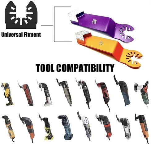 2pc Arrow Segment Grinding Oscillating Floor Corner Tool Attachment for Concrete, Coating Removal (1) 16/20 Soft Bond (1) 30/40 Medium Bond Universal Fit in Kuwait