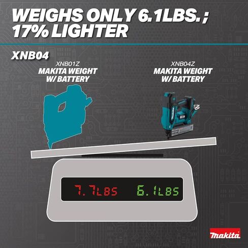 Makita XNB04Z 18V LXT® Lithium‑Ion Brushless Cordless 2" Brad Nailer, 18 Ga., Tool Only in Kuwait
