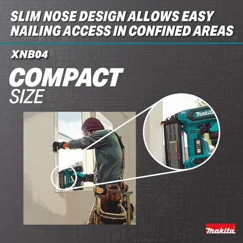Makita XNB04Z 18V LXT® Lithium‑Ion Brushless Cordless 2" Brad Nailer, 18 Ga., Tool Only in Kuwait