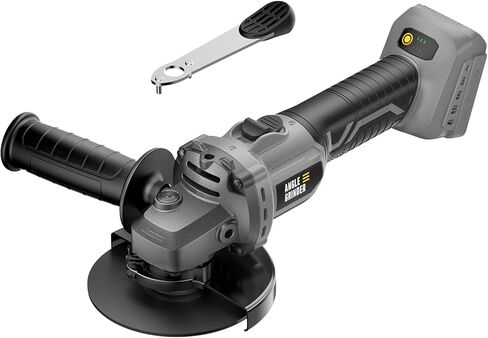 طاحونة زاوية VERVEWAVE 4-1/2 بوصة لاسلكية متوافقة مع بطارية DEWALT 20V Max، أداة مطحنة طاقة بدون فرش، 6 سرعات متغيرة لقطع وتلميع الطحن (الأداة فقط) in Kuwait