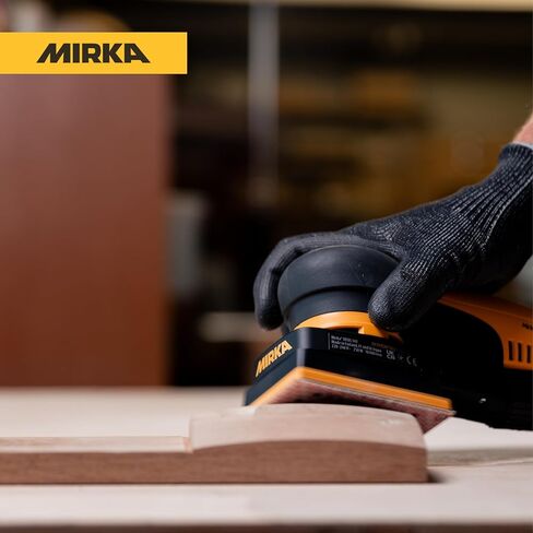 ماكينة صنفرة مدارية كهربائية Mirka DEOS II 343X 3 × 4 بوصة، محرك بدون فرش، سرعة قابلة للتعديل، جاهزة للبلوتوث، صنفرة خالية من الغبار - مثالية للمساحات الضيقة والأعمال التفصيلية in Kuwait