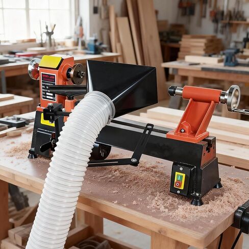 Woodturning Dust Hood, Lathe Dust Collection with Adjustable Stand for Effective Dust Extraction Collection, Wood Lathe Accessory, Woodworking Tools for Reduce the Amount of Dust in Air/Floor in Kuwait