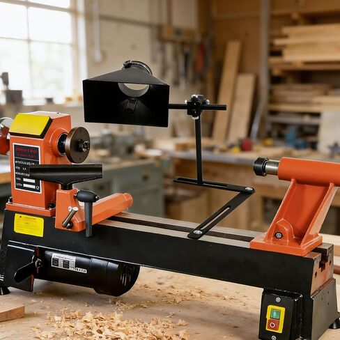 Woodturning Dust Hood, Lathe Dust Collection with Adjustable Stand for Effective Dust Extraction Collection, Wood Lathe Accessory, Woodworking Tools for Reduce the Amount of Dust in Air/Floor in Kuwait