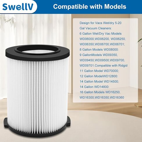 VF4000 Replacement Filter, Compatible with Standard Wet/Dry Vac Filter Vf4000, Vacs Wet Dry 5-20, 6-9 Gal Husky Vacuum,Replacement Vf4000 Filter(VF4000-2P) in Kuwait