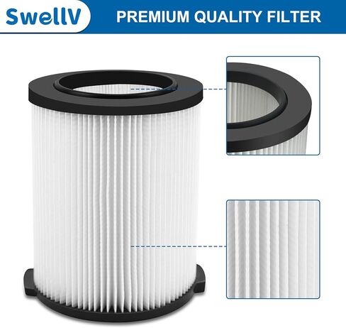 VF4000 Replacement Filter, Compatible with Standard Wet/Dry Vac Filter Vf4000, Vacs Wet Dry 5-20, 6-9 Gal Husky Vacuum,Replacement Vf4000 Filter(VF4000-2P) in Kuwait