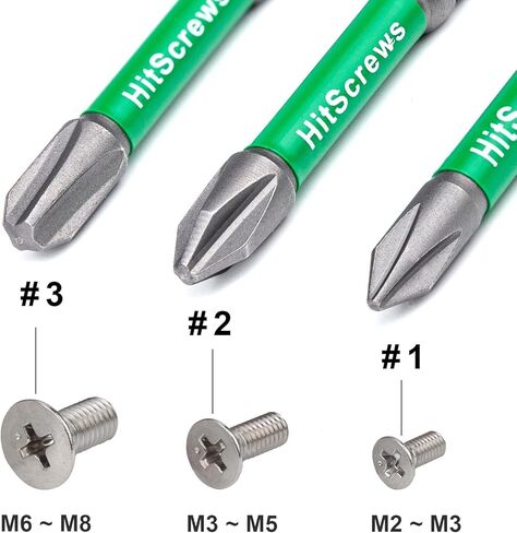 7pcs JIS Screwdriver Bit Set - 3" / 75mm - Impact Ready Japanese Cross Point Bits #1, #2, #3 - Taiwan S2 Steel, Magnetic Tips - Anti Cam-Out Repair Kit Compatible with Honda, Tamiya, Shimano in Kuwait