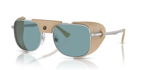 Persol PO113SZ Sunglasses, Silver/Green Polarized, 53 mm in Saudi Arabia