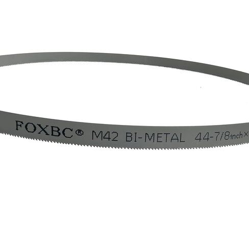 شفرات المنشار الحزامي المحمولة FOXBC 44-7/8 بوصة 14 TPI، بديلة لميلووكي 48-39-0511، منشار شريطي محمول DeWalt DW3982، 44-7/8 بوصة × 1/2 بوصة × 0.020 بوصة، 5 عبوات in Kuwait