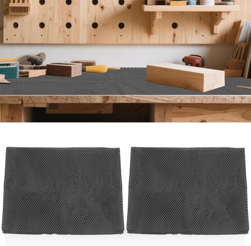 Anti-Slip Router Table Mat Non Slip Work Bench Top Mat - 24" x 48" 2pcs Durable Non Slip Pad Tool Mats for Workshop Woodworking Router Cabinet Drawer Shelf Liner in Kuwait