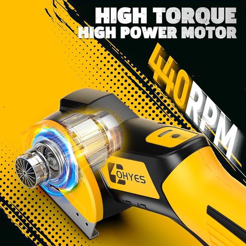 مقص كهربائي لاسلكي مناسب لبطارية DeWALT 20 فولت بحد أقصى 440 دورة في الدقيقة لقاطع الورق المقوى الدوار للنسيج والسجاد البلاستيكي (البطارية غير متضمنة، شفرة بديلة إضافية) in Kuwait