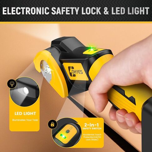 مقص كهربائي لاسلكي مناسب لبطارية DeWALT 20 فولت بحد أقصى 440 دورة في الدقيقة لقاطع الورق المقوى الدوار للنسيج والسجاد البلاستيكي (البطارية غير متضمنة، شفرة بديلة إضافية) in Kuwait