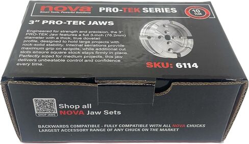 NOVA 6114 3 فكوك Pro-Tek لخراطة الخشب in Kuwait