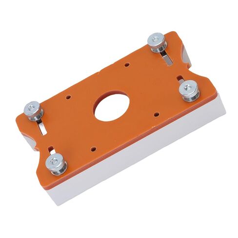 Wood Trimmer Router Base, 2 in 1 Aluminum Alloy Slotting Bracket, 65mm Inside Diameter Fit Bracket with Precision Cut, Ideal for Chamfering, Grooving & Curved Cutting in Kuwait