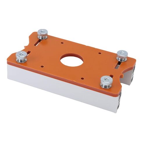 Wood Trimmer Router Base, 2 in 1 Aluminum Alloy Slotting Bracket, 65mm Inside Diameter Fit Bracket with Precision Cut, Ideal for Chamfering, Grooving & Curved Cutting in Kuwait
