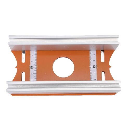 Wood Trimmer Router Base, 2 in 1 Aluminum Alloy Slotting Bracket, 65mm Inside Diameter Fit Bracket with Precision Cut, Ideal for Chamfering, Grooving & Curved Cutting in Kuwait