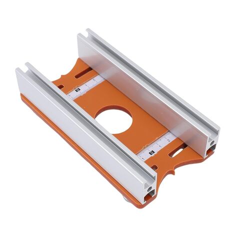 Wood Trimmer Router Base, 2 in 1 Aluminum Alloy Slotting Bracket, 65mm Inside Diameter Fit Bracket with Precision Cut, Ideal for Chamfering, Grooving & Curved Cutting in Kuwait