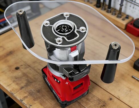 6" x 10" Dual Grip Router Base Plate for 2723-20, Compatible with M18 FUEL Compact Router, Clear Acrylic, Enhanced Control & Stability in Kuwait
