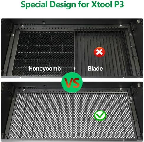 ترقية سرير الليزر على شكل قرص العسل مع دبابيس التثبيت لـ XTool P3، سرير القطع P3 المقاوم لدرجات الحرارة العالية للحصول على حواف نظيفة in Kuwait