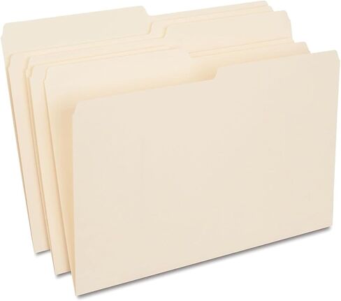 Staples 163378 Manila File Folders Legal 5 Tab Assorted Position 100/Box in Saudi Arabia